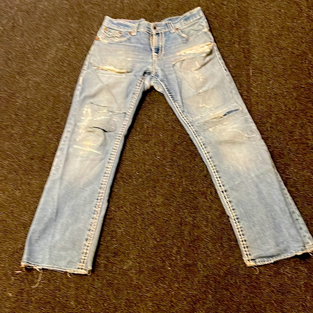 Billy Super T , #rockstarjeans , #rippedjeans , 34/34 , worn, True Religion